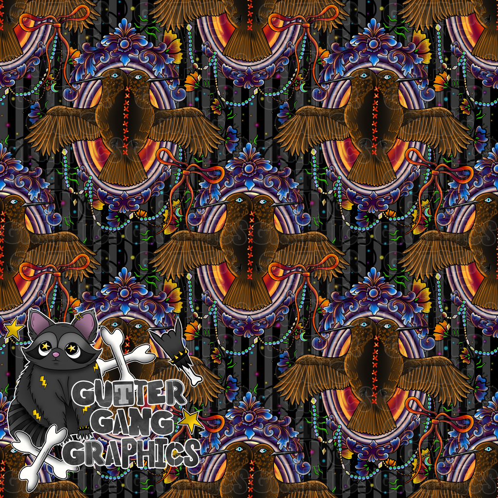 Stitched Hummingbird Seamless File
