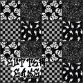 B&W Grunge Patchwork Seamless File
