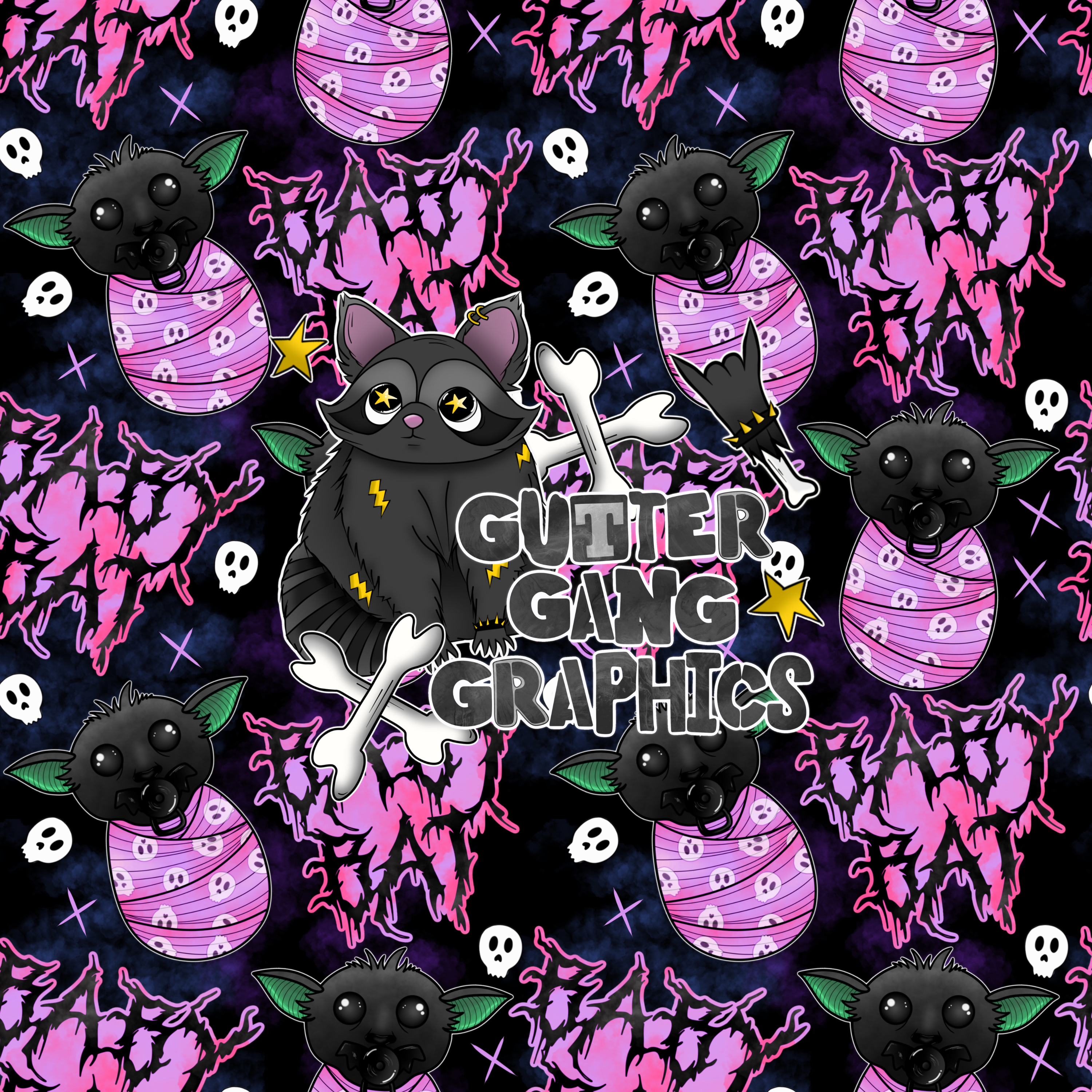 Baby Bat Pink Colorway Seamless File