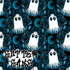 Blue Haunted Mushies Seamless File