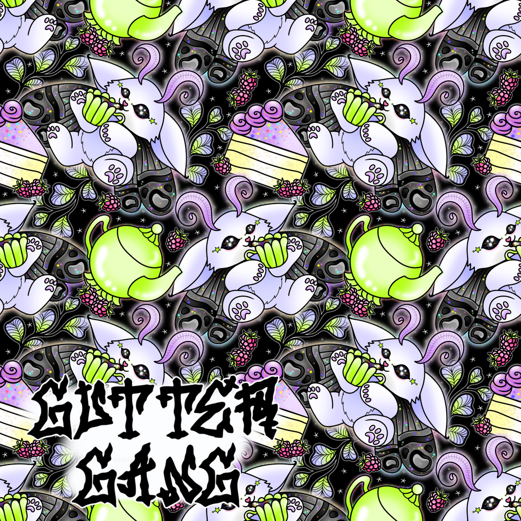 Moth Tea Party Seamless File