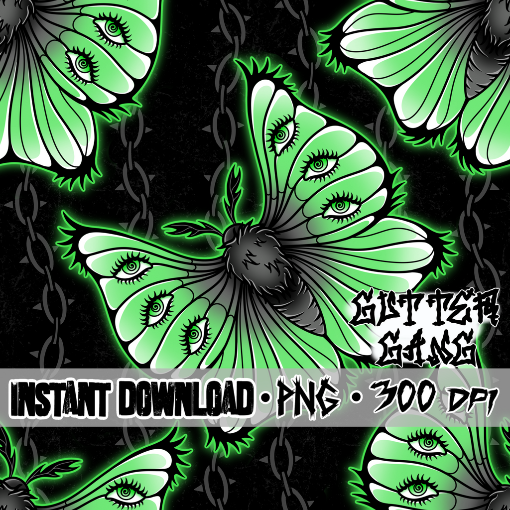 Flying Beauty lime Seamless File