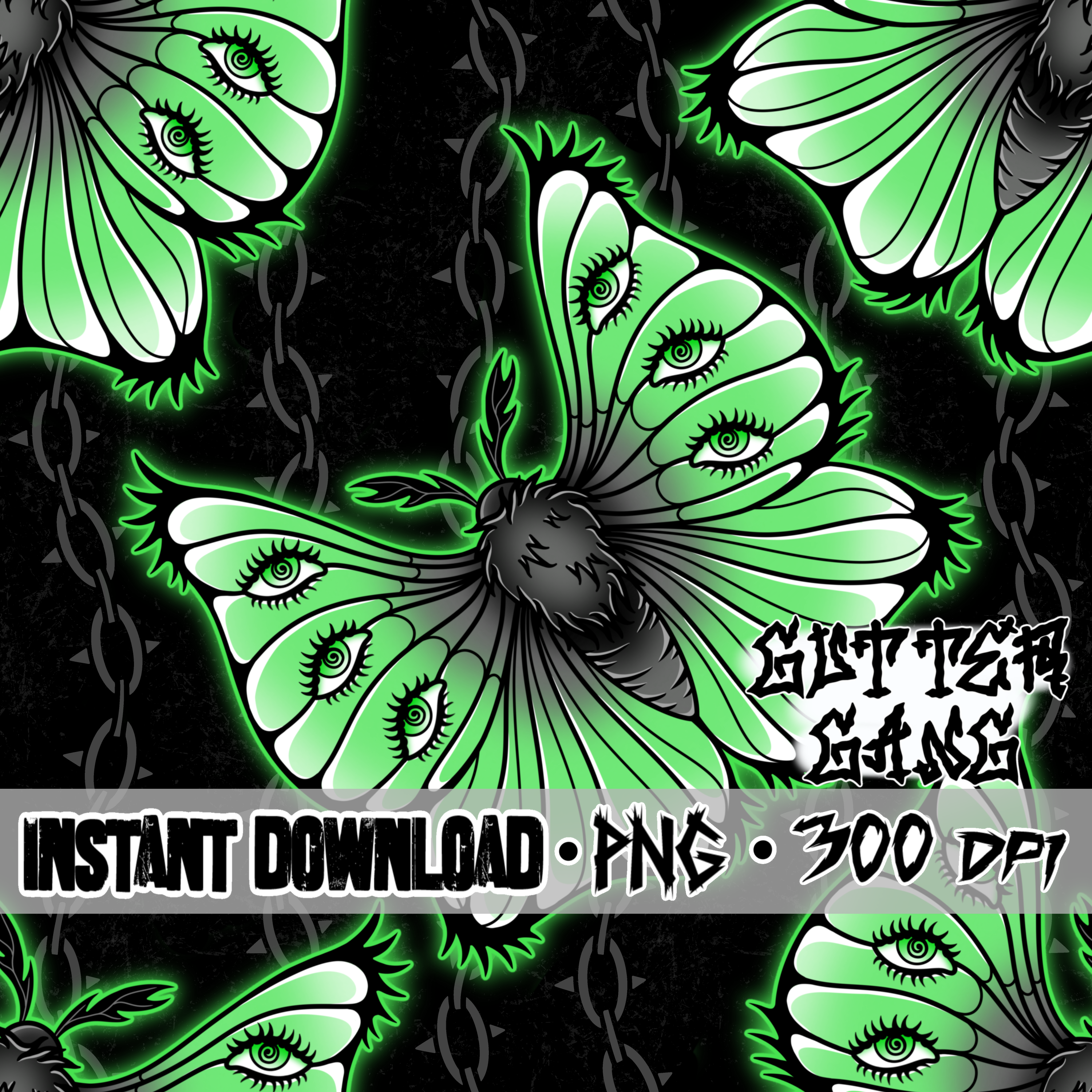 Flying Beauty lime Seamless File