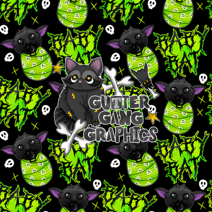 Baby Bat Green Colorway Seamless File