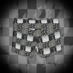 Grunge Checkerboard Yoga Shorts