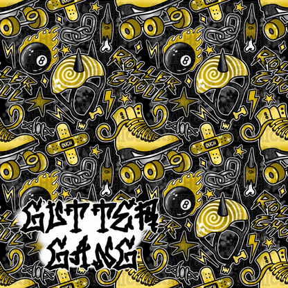 Yellow Roller Ghoul Seamless File