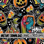 Traditional Halloween Seamless File