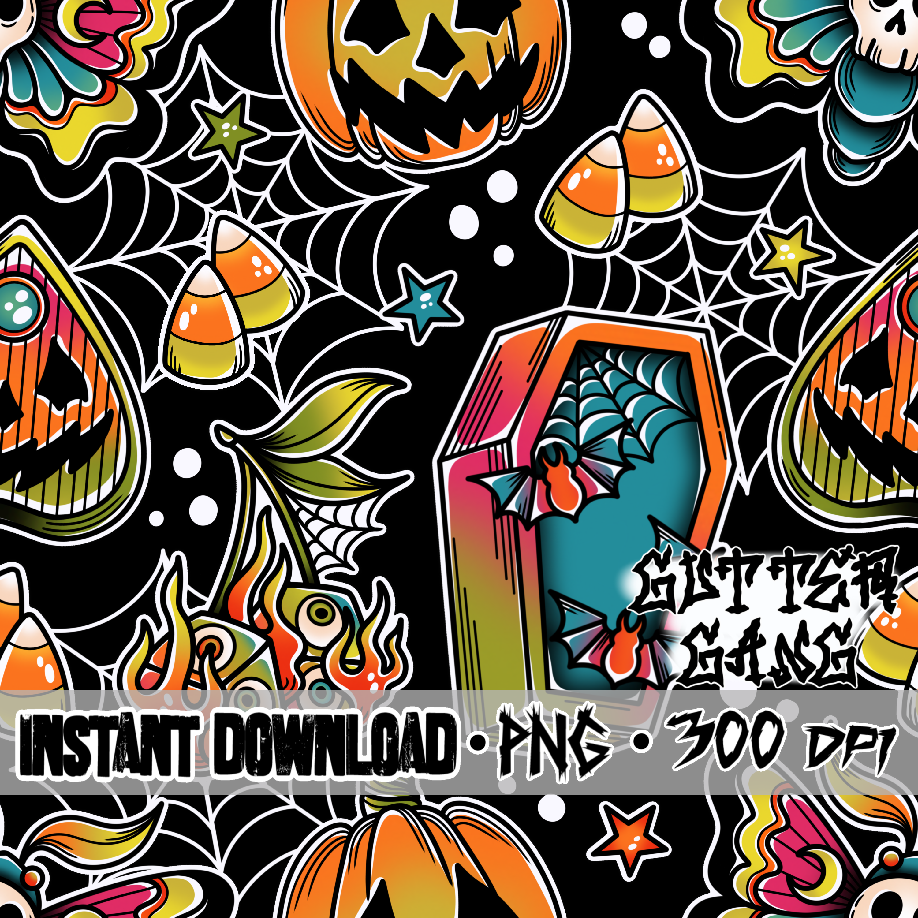 Traditional Halloween Seamless File