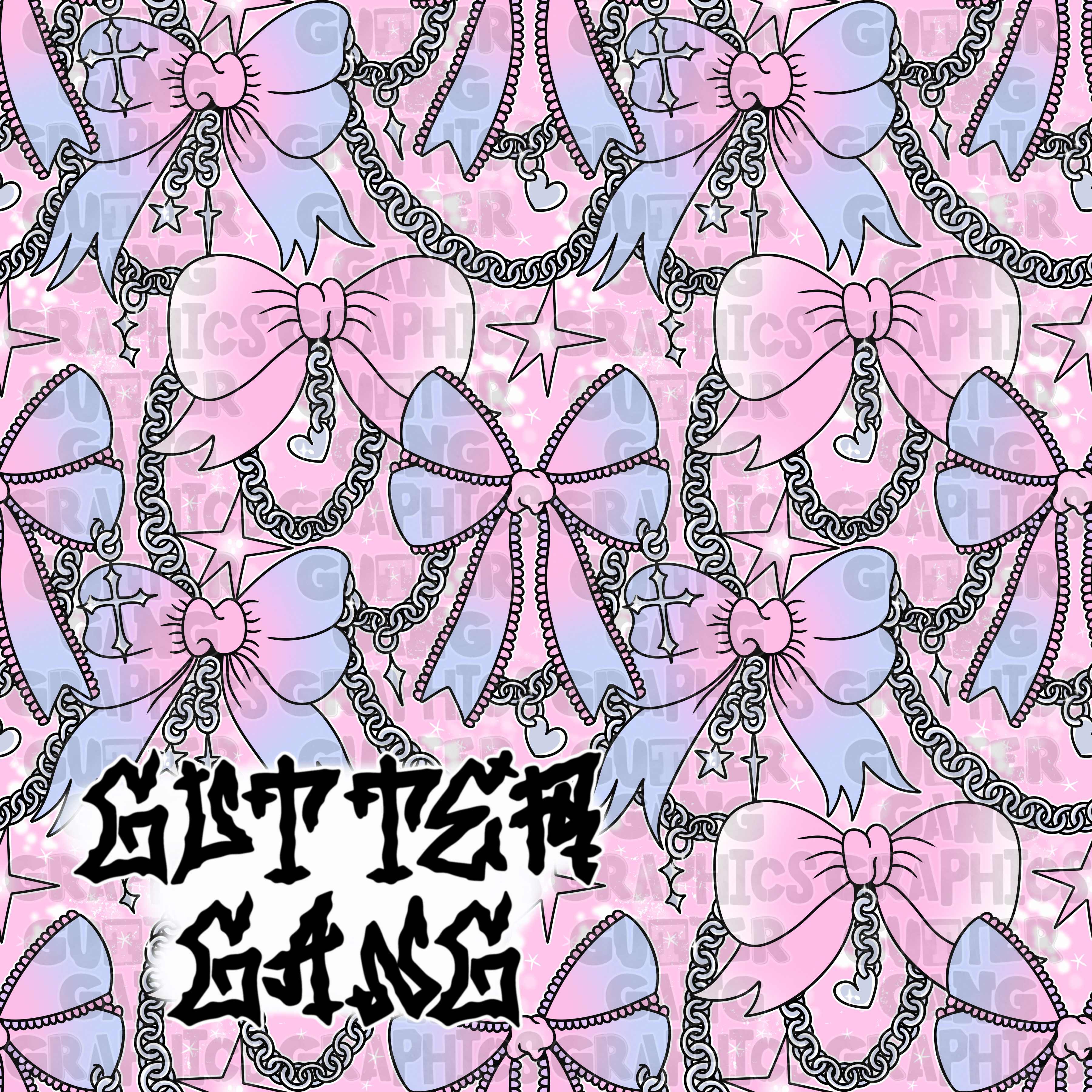 Pink Trendy Ghoul Seamless File