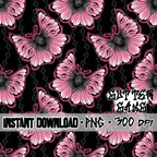 Flying Beauty peach Seamless File