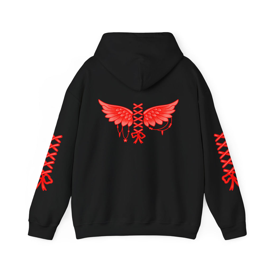 Laced up angel Unisex Heavy Blend™ Hooded Sweatshirt