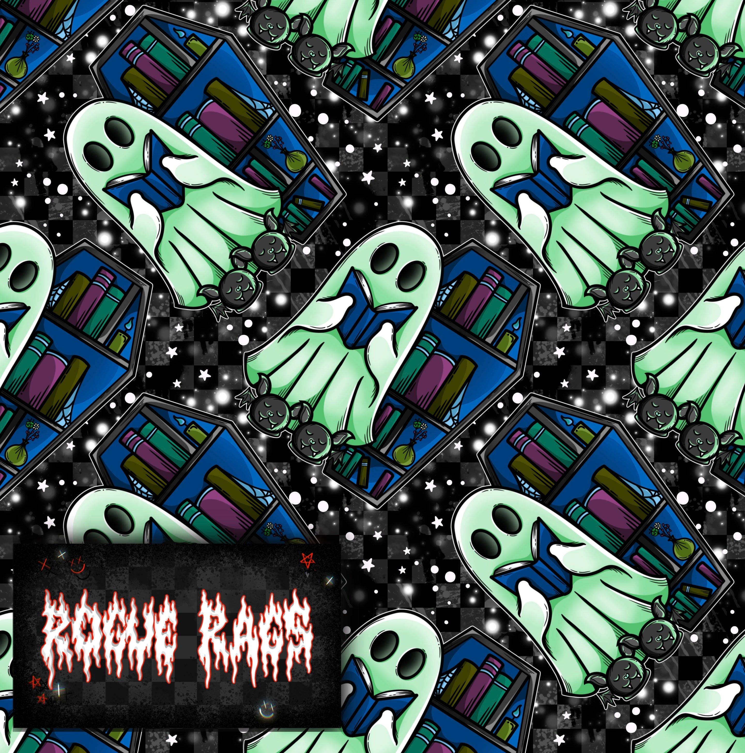 Bookish Ghostie #2 Seamless File