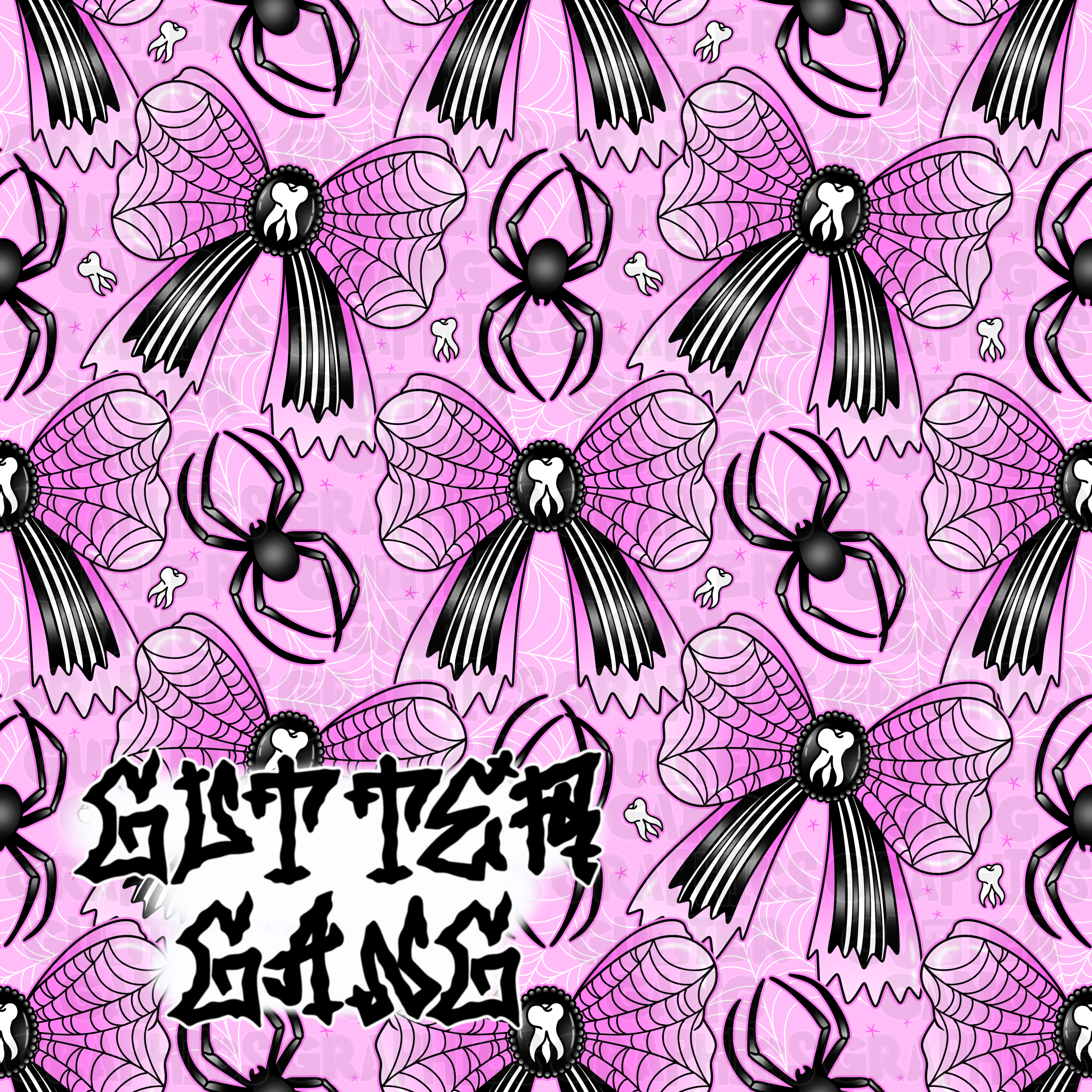 Creepy Coquette Pink #1 Seamless File