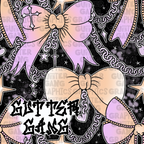 Lavender & Orange Trendy Ghoul Seamless File