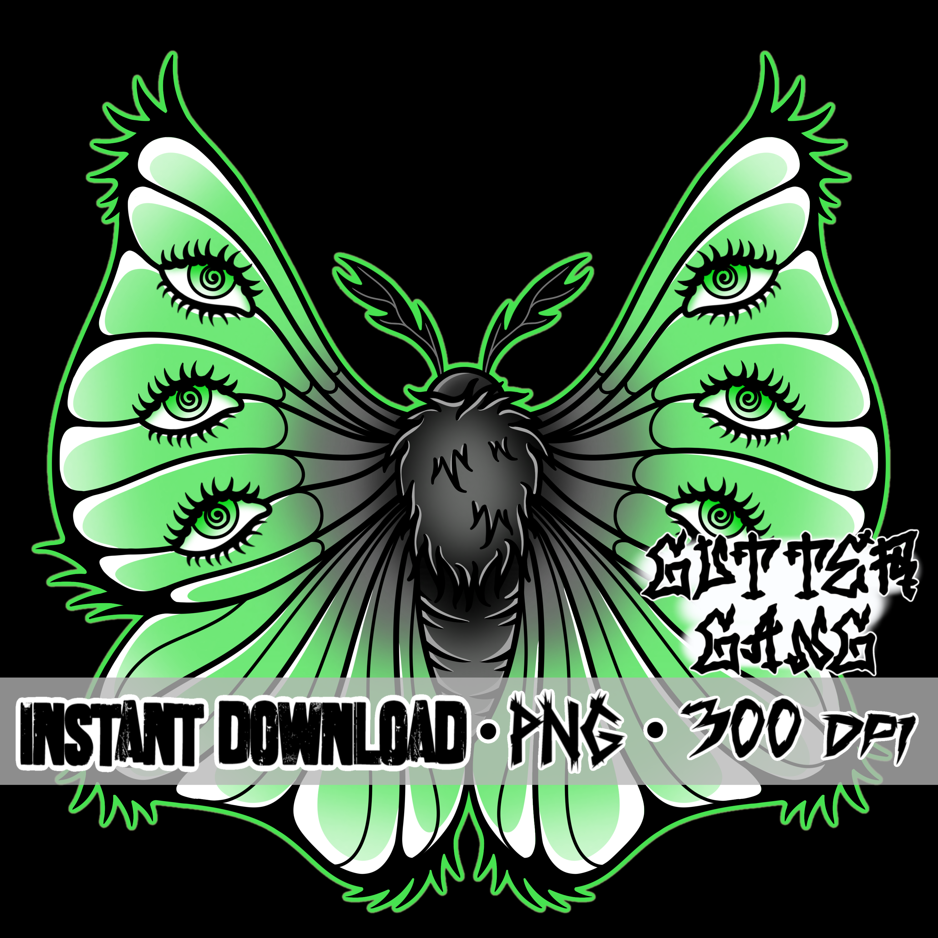 Flying Beauty lime PNG