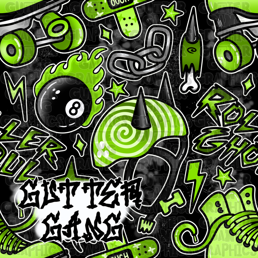 Green Roller Ghoul Seamless File