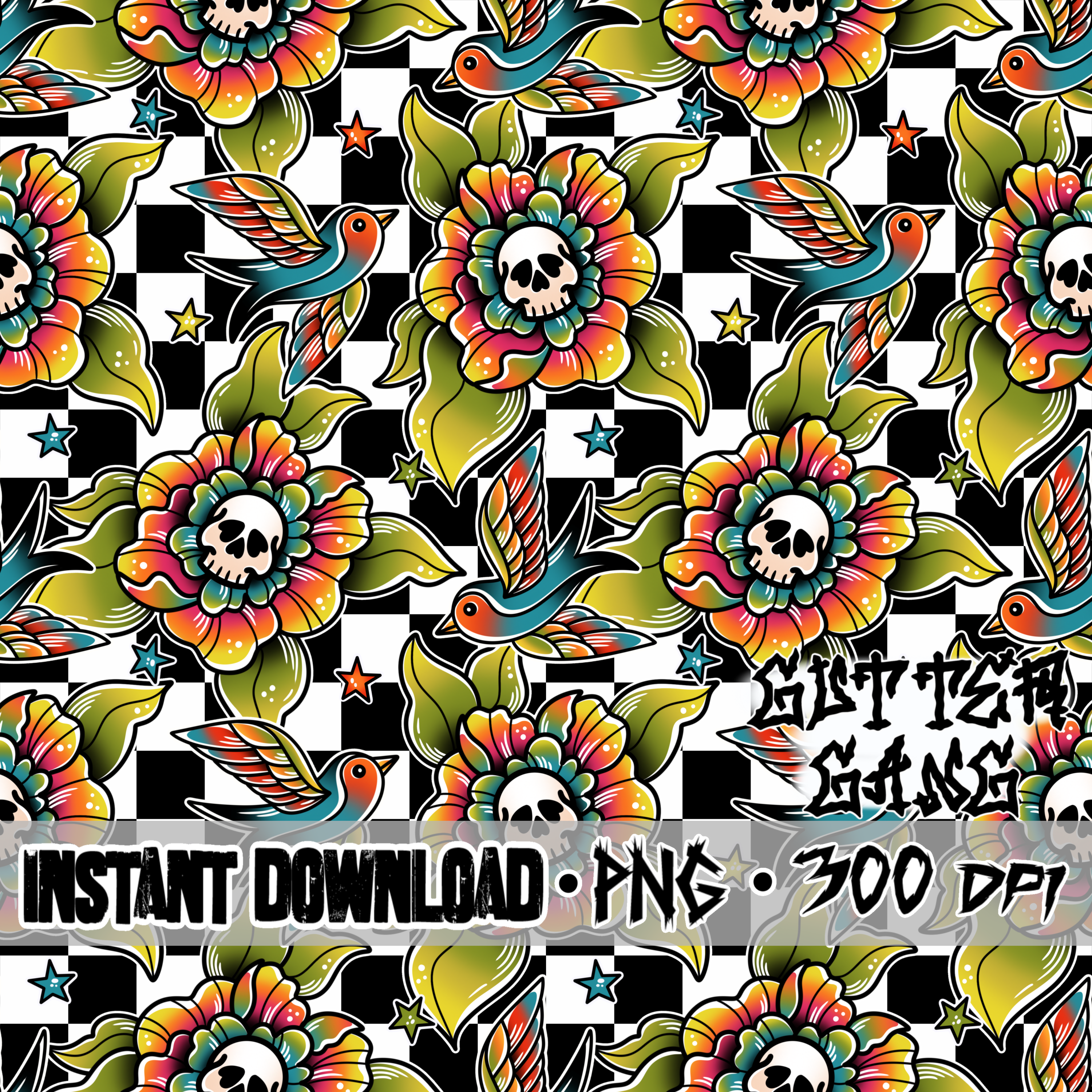 Trad Tatz on checks Seamless File