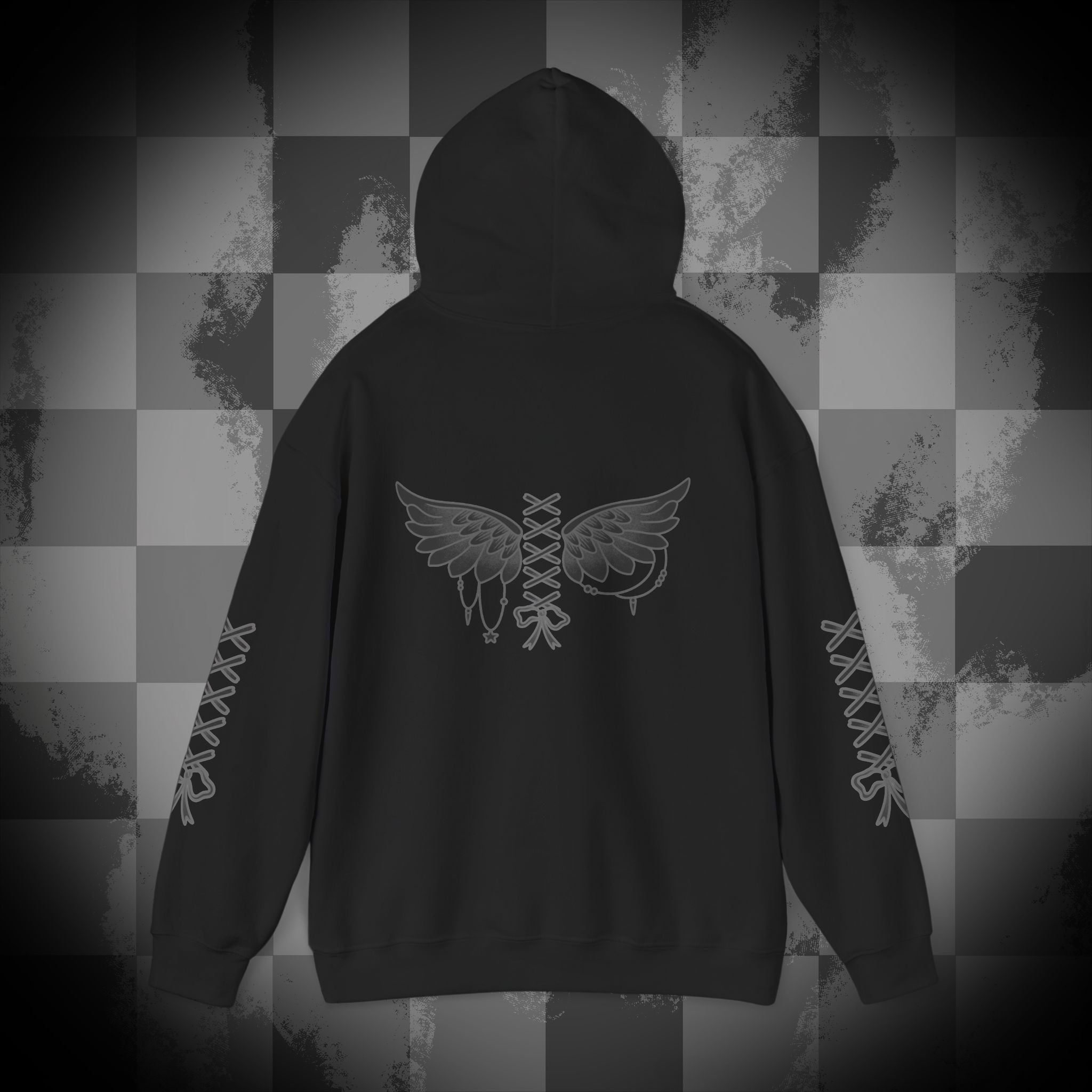 Laced up Angel Unisex Heavy Blend™ Hooded Sweatshirt