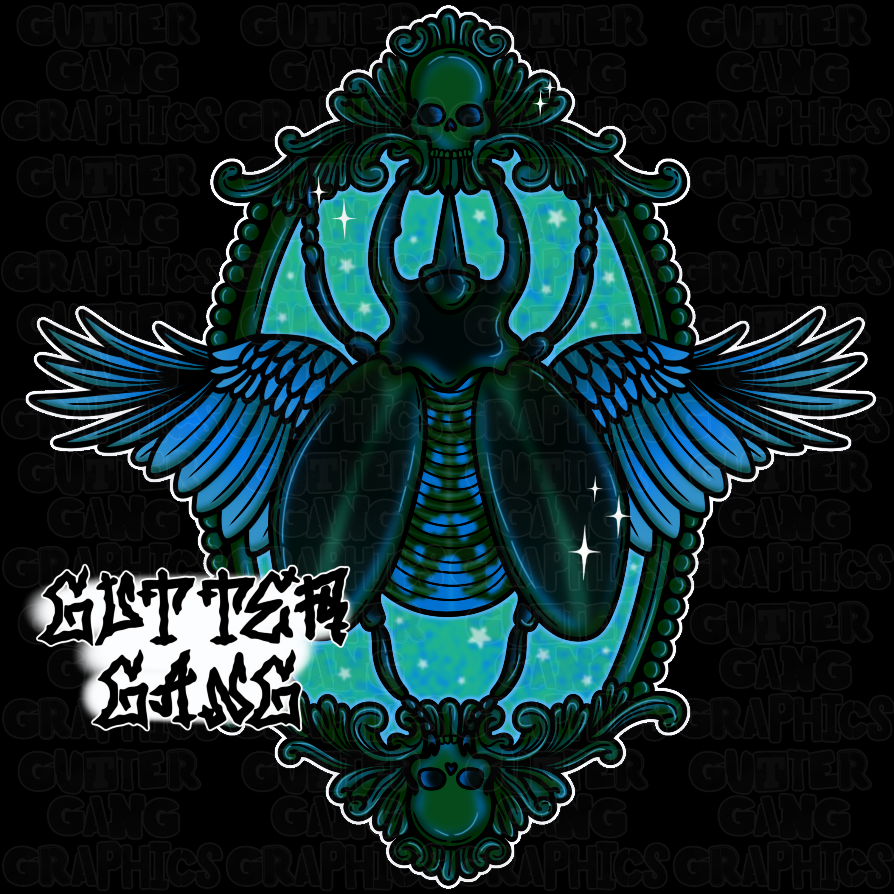 Teal Beetle PNG