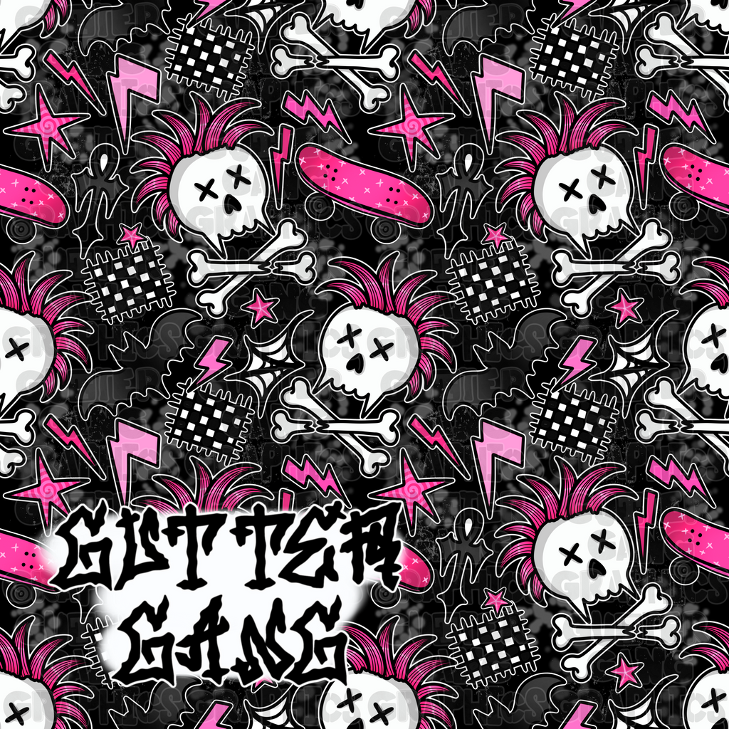 Pink Punk Sk8 Seamless File