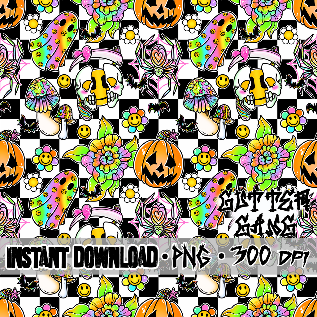 Dopamine Halloween Seamless File