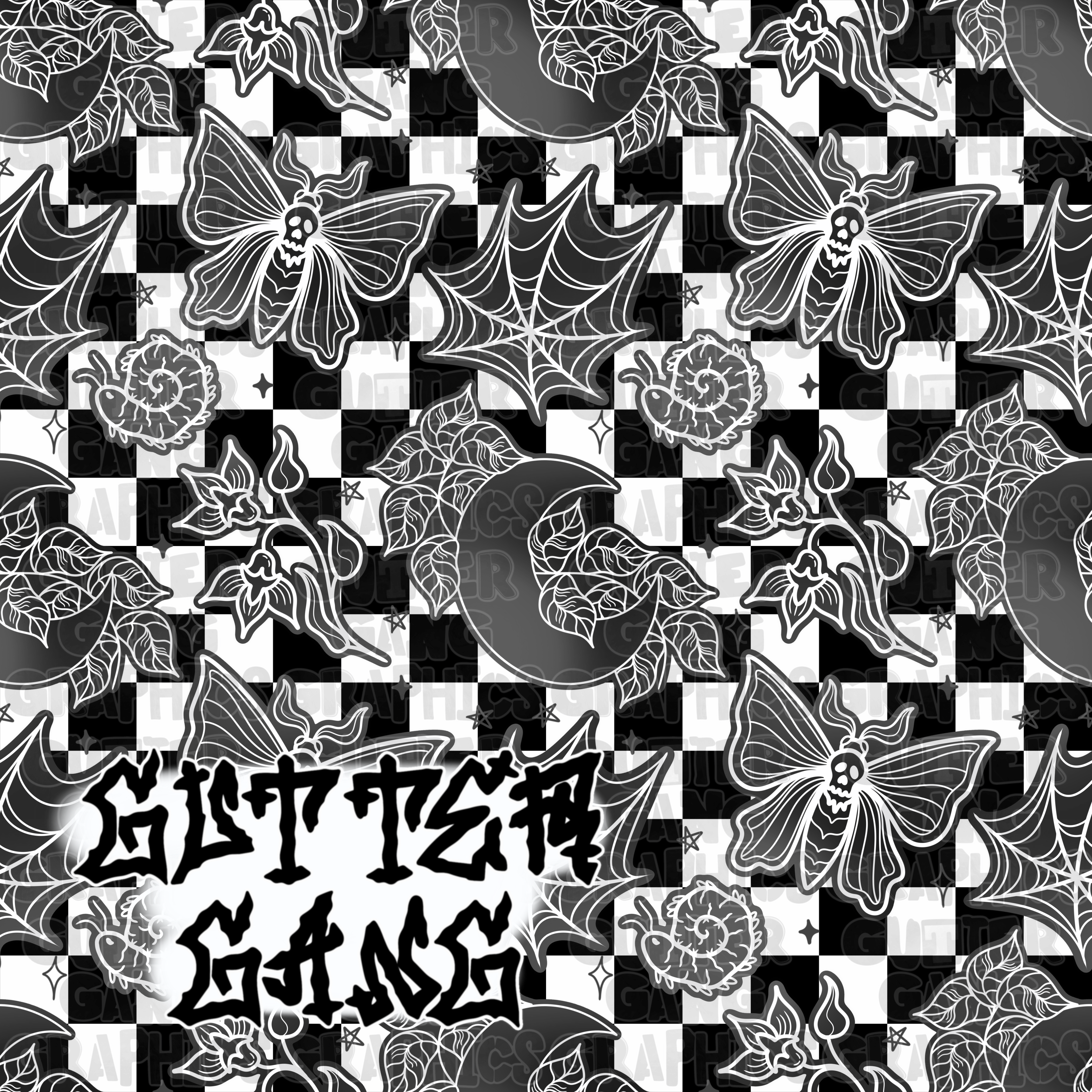 Moonlit b&w 2 pack Seamless File