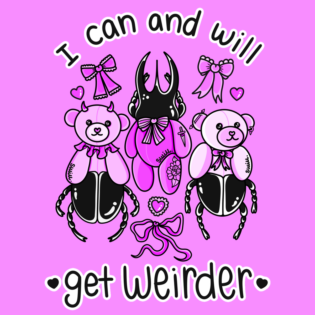 Get Weirder with & w/o words PNG