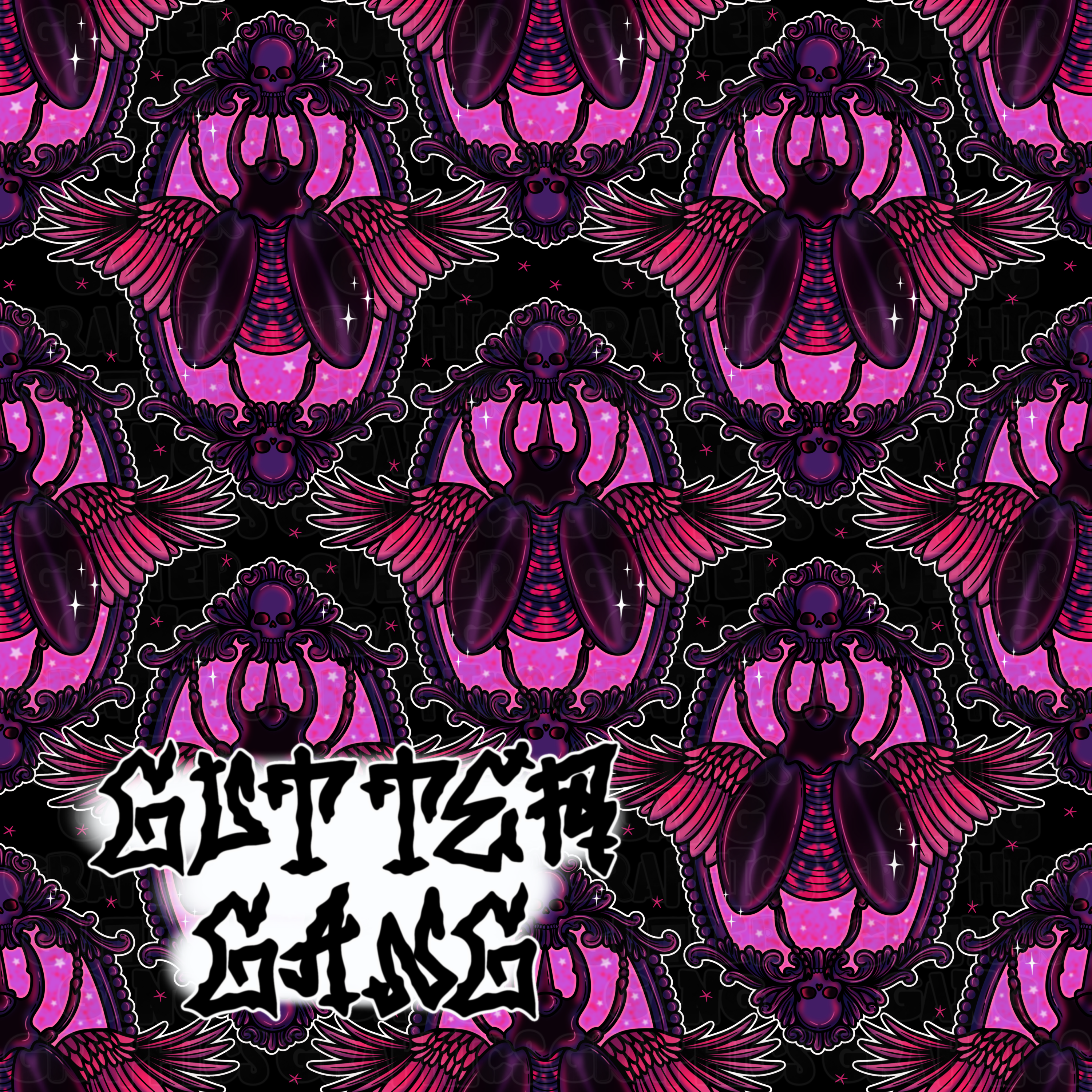 Pink Beetle Seamless File