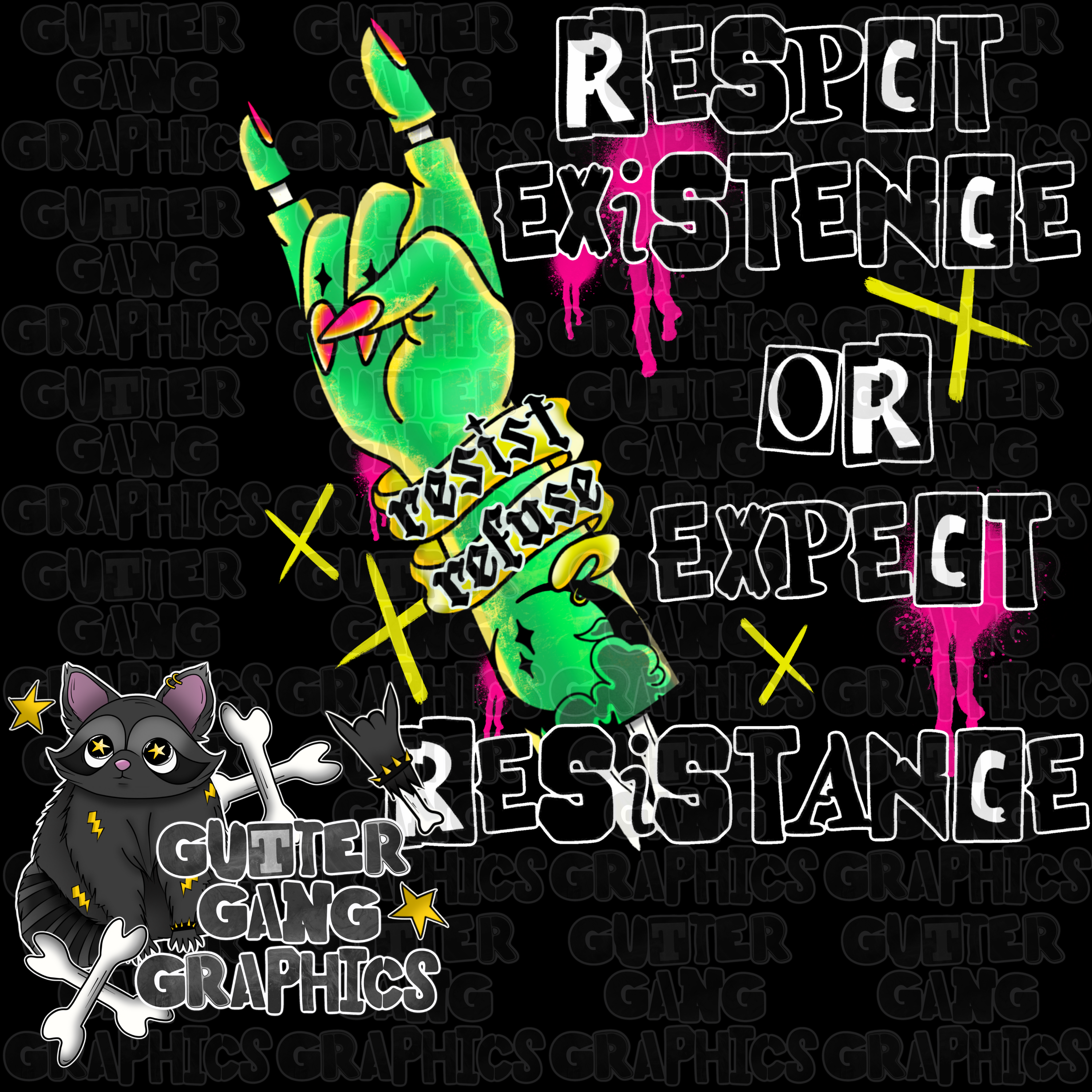 FREE Resist Refuse Seamless & PNG Pack