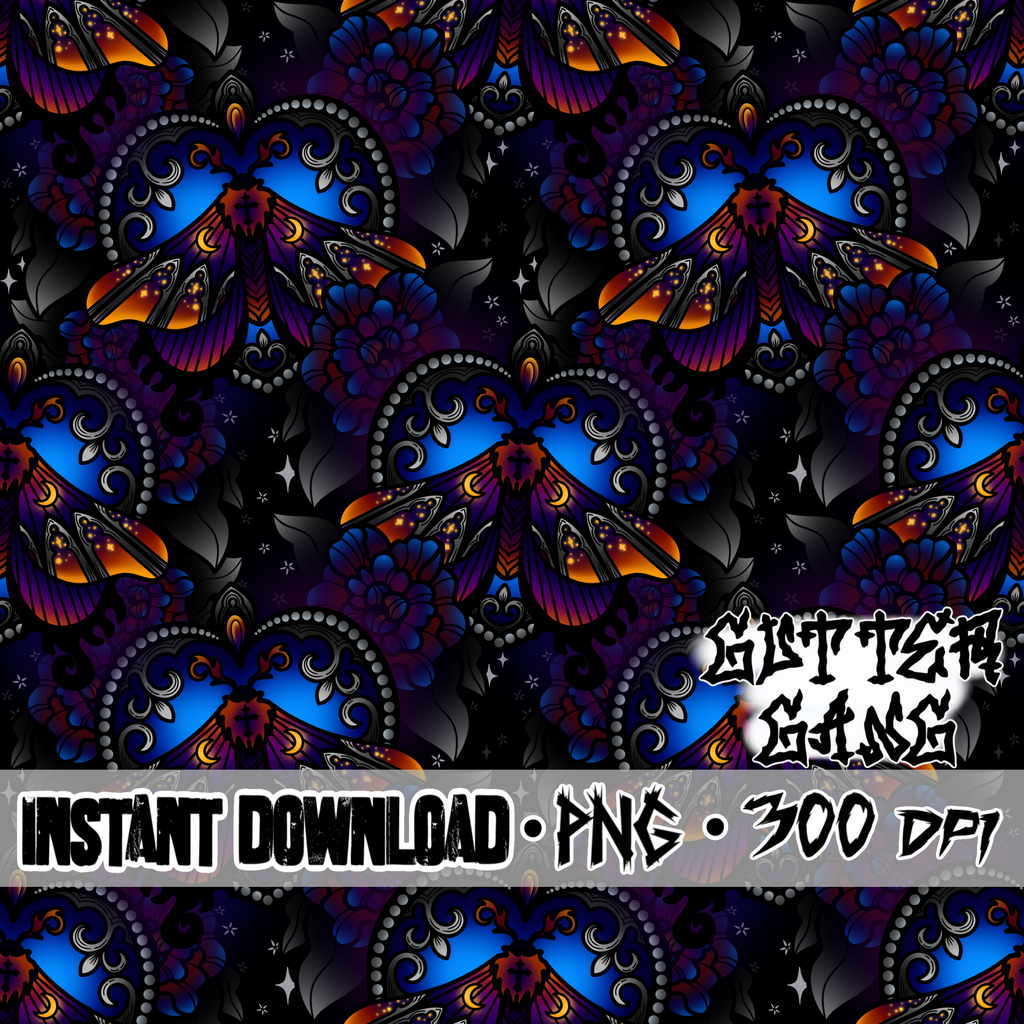 Cathedral Moths Seamless File