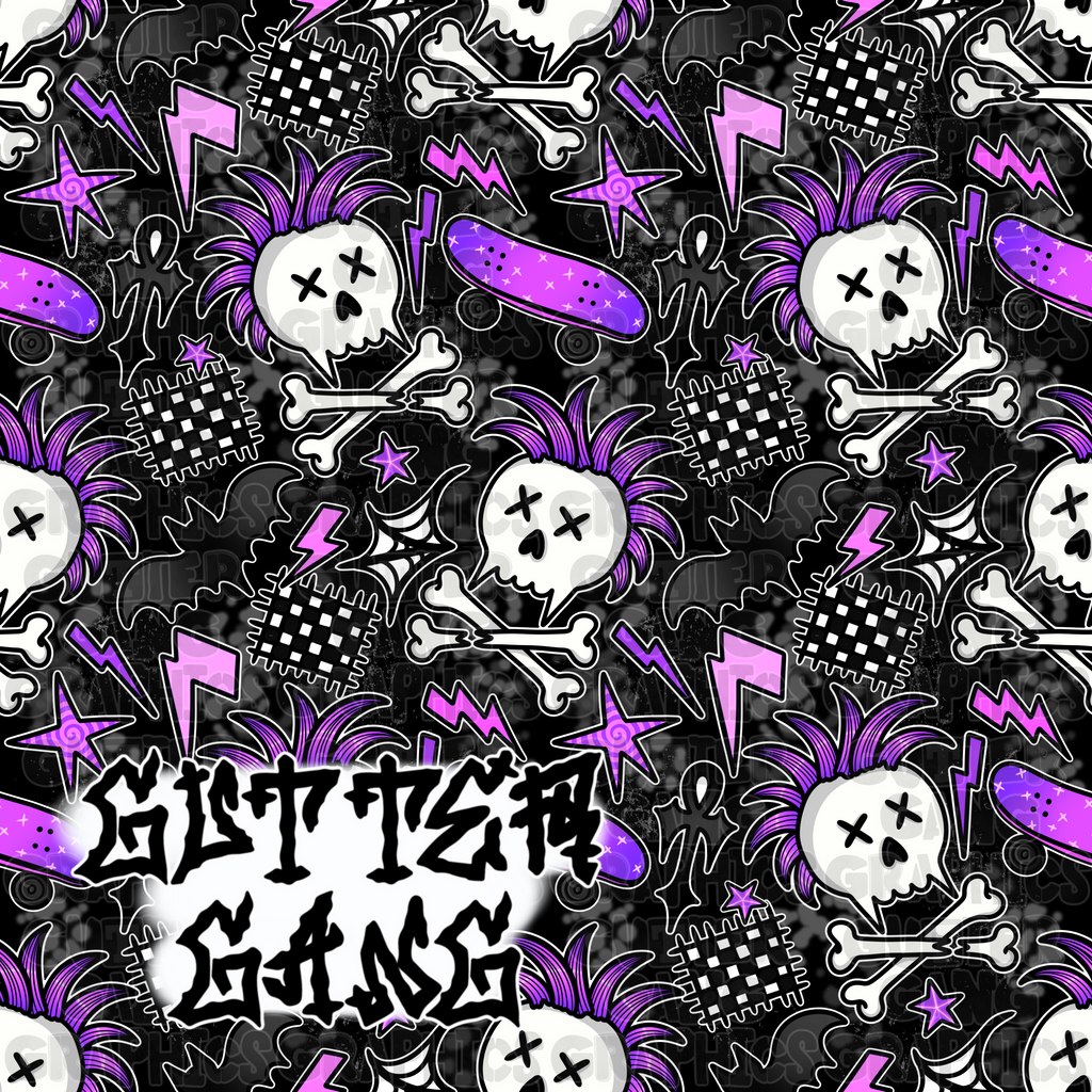 Purple Punk Sk8 Seamless File