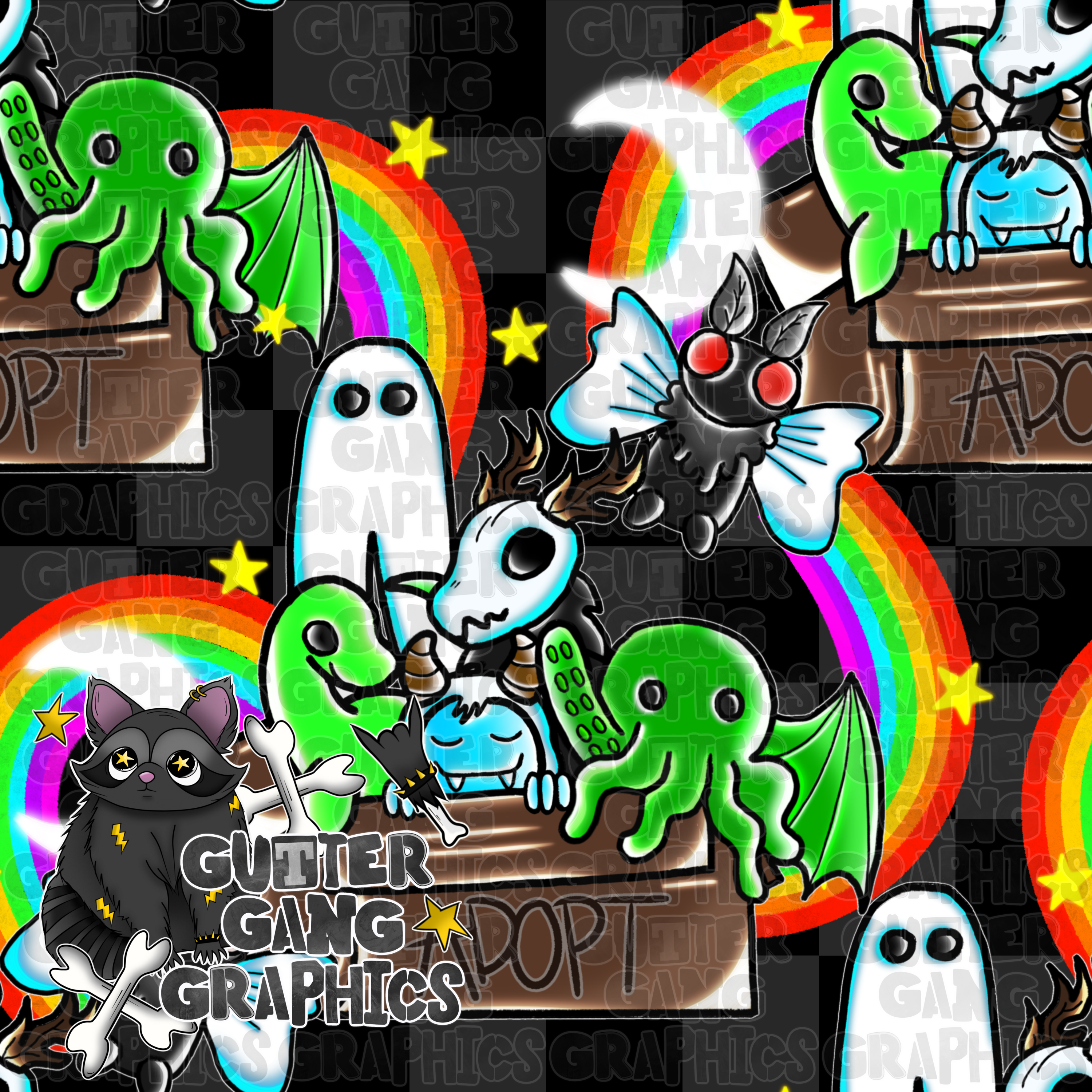 Adopt Don’t Shop Seamless & PNG Pack