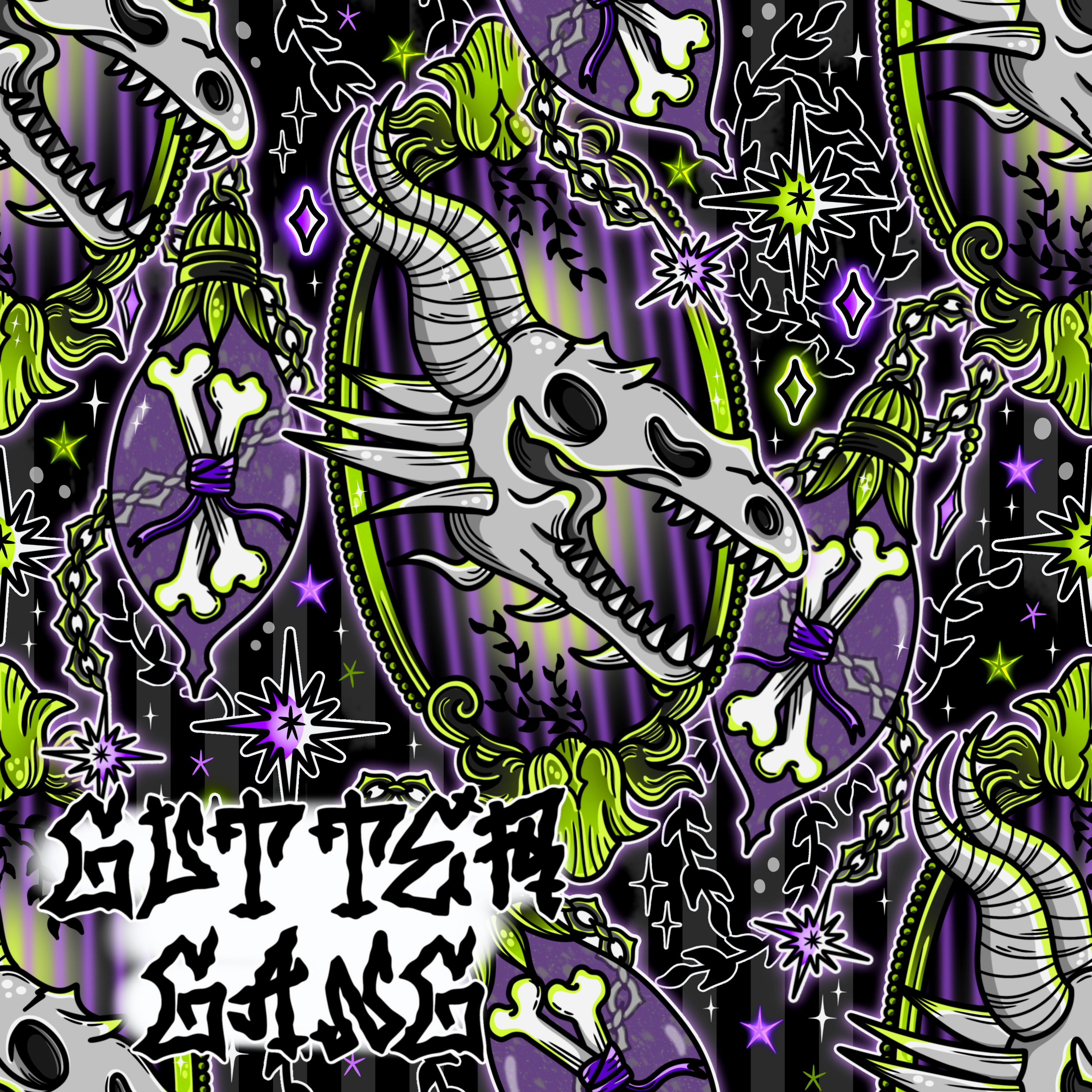 Vintage Dragon #3 Seamless File