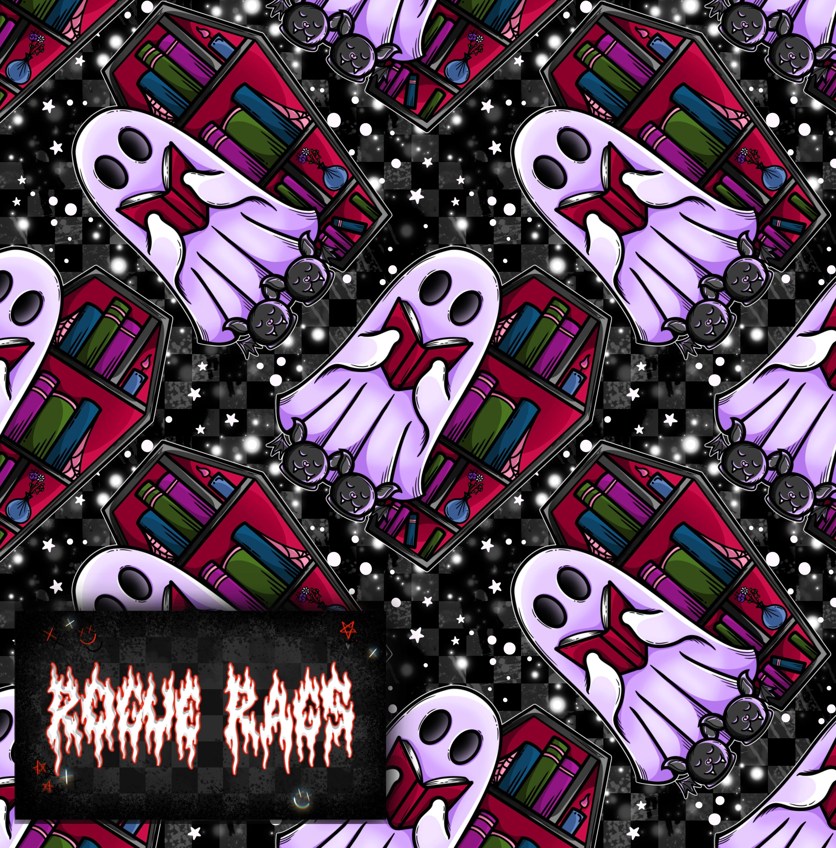 Bookish Ghostie #1 Seamless File