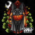 Blood Orange Vampy Bat Seamless File