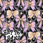 Lavender & Orange Trendy Ghoul Seamless File