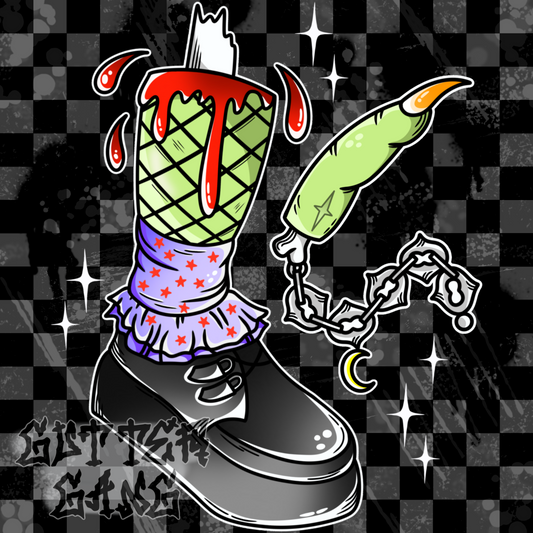 Undead Babe Green PNG