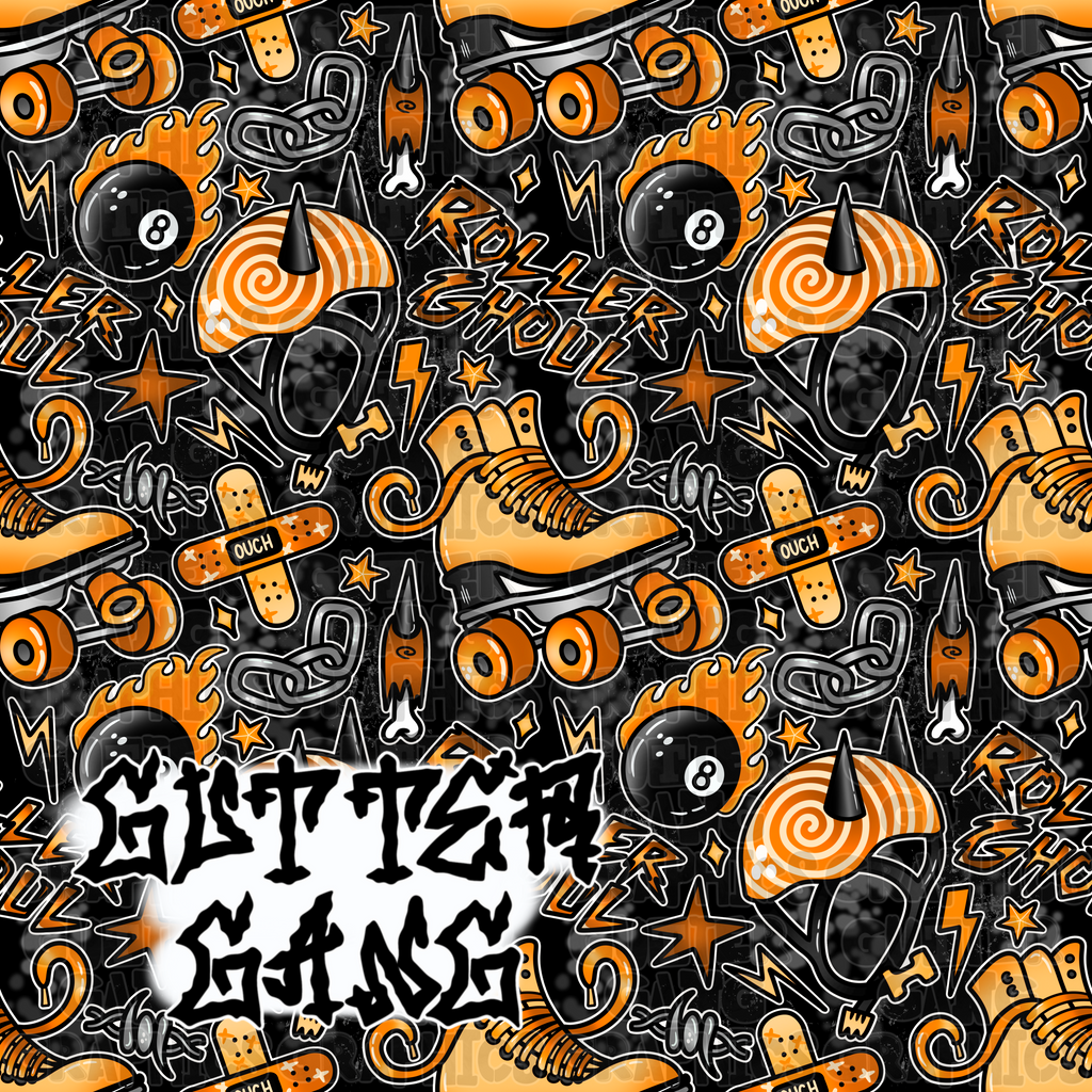 Orange Roller Ghoul Seamless File