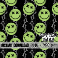 Green Smiley Coord Seamless File
