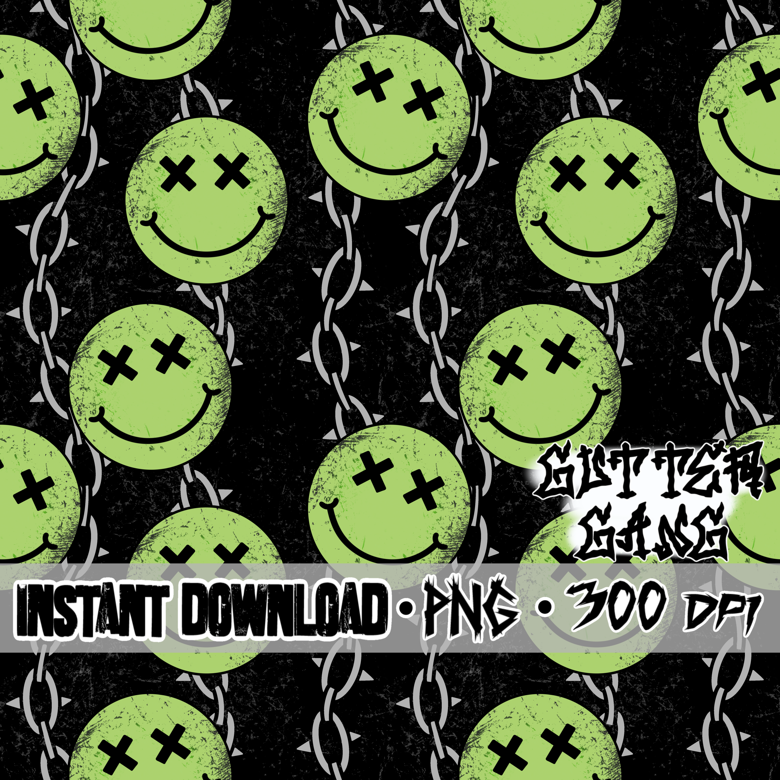 Green Smiley Coord Seamless File