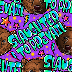 Blue STP Bear Seamless File