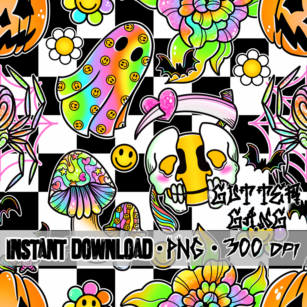 Dopamine Halloween Seamless File