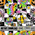 Dopamine Halloween Seamless File