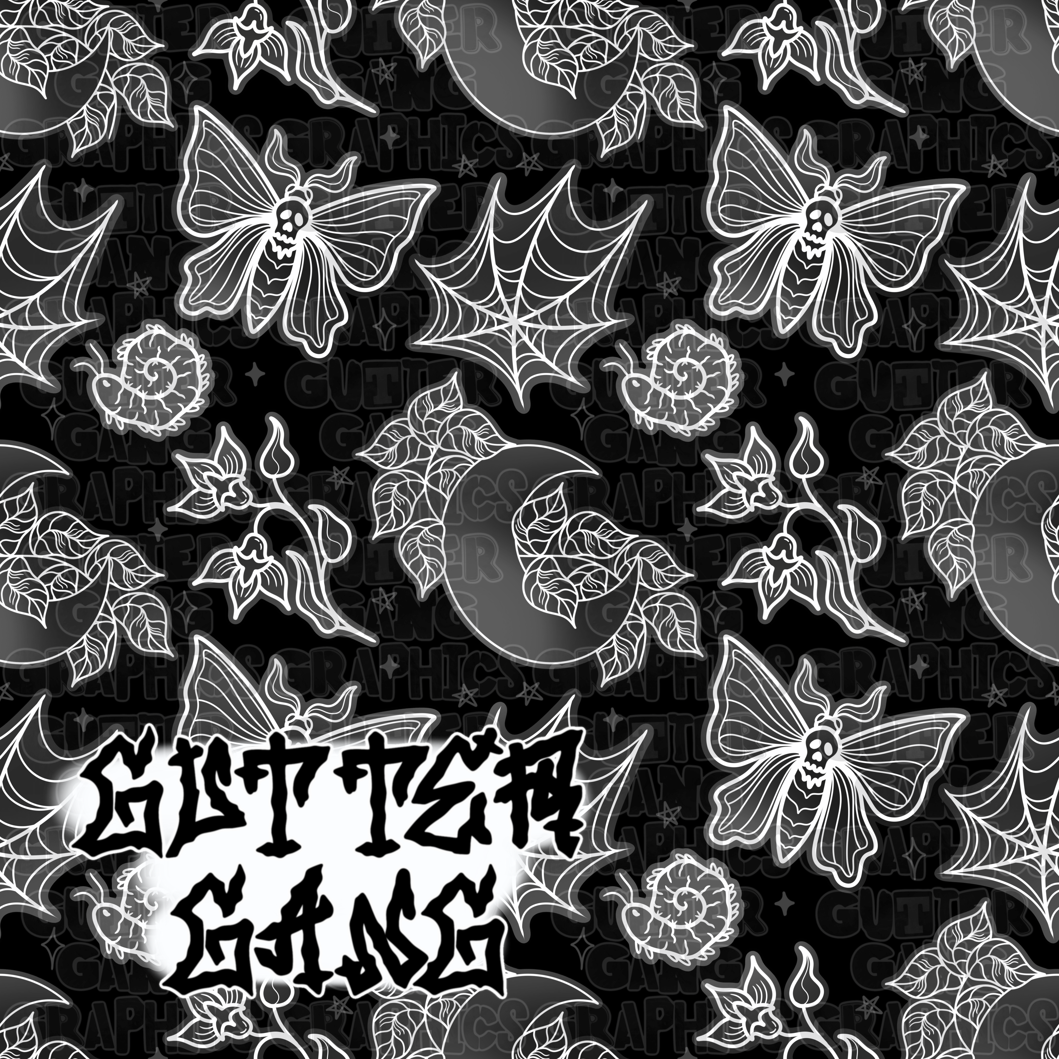 Moonlit b&w 2 pack Seamless File