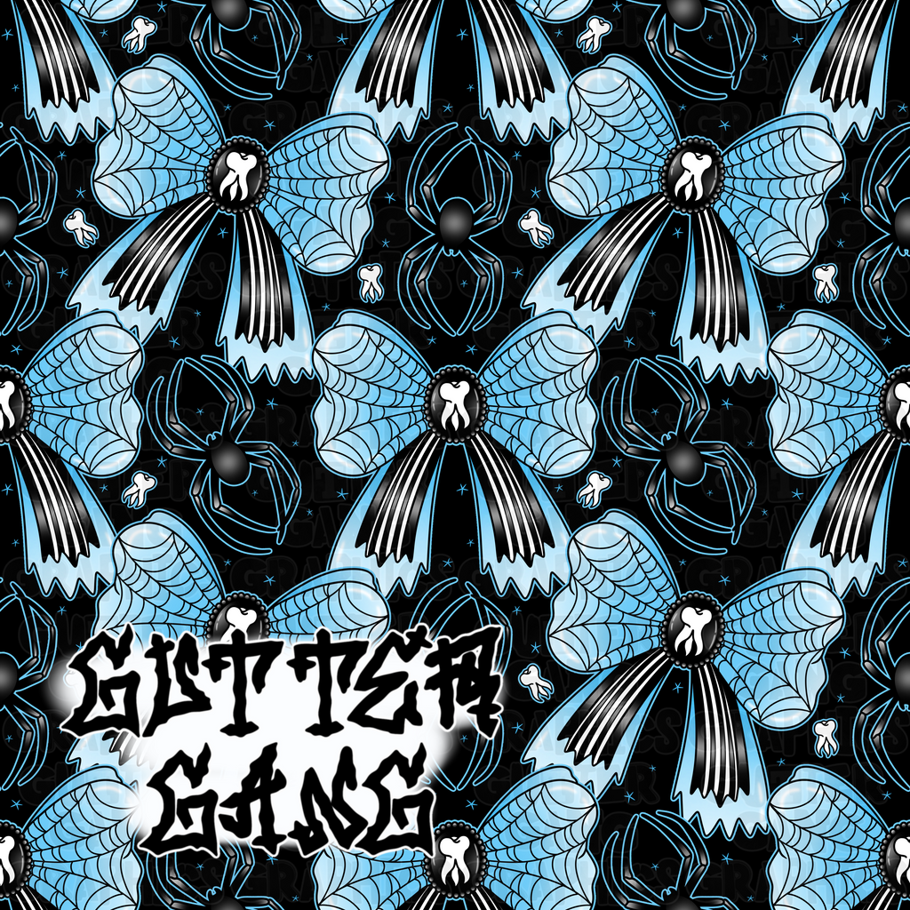 Creepy Coquette Blue #2 Seamless File
