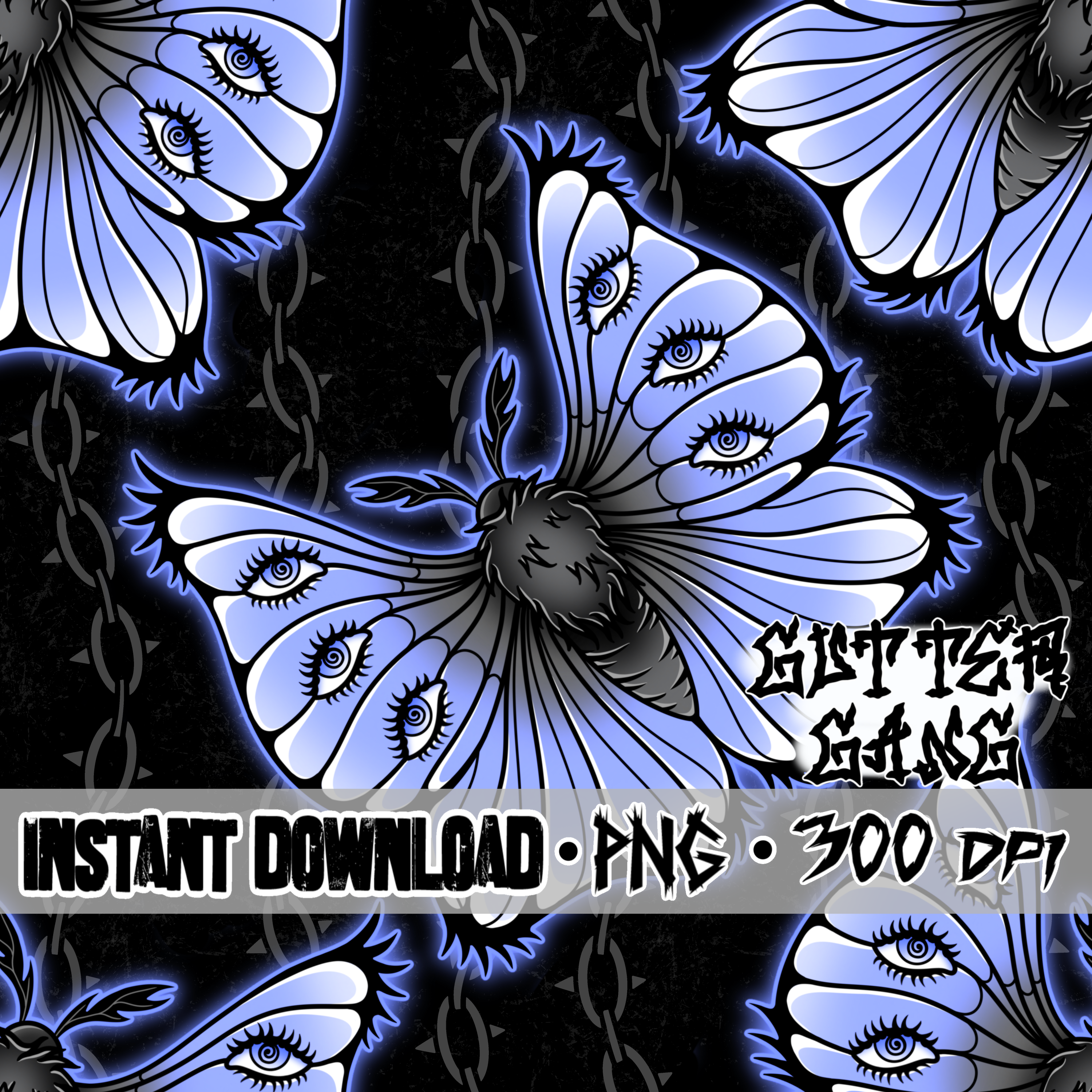 Flying Beauty periwinkle Seamless File
