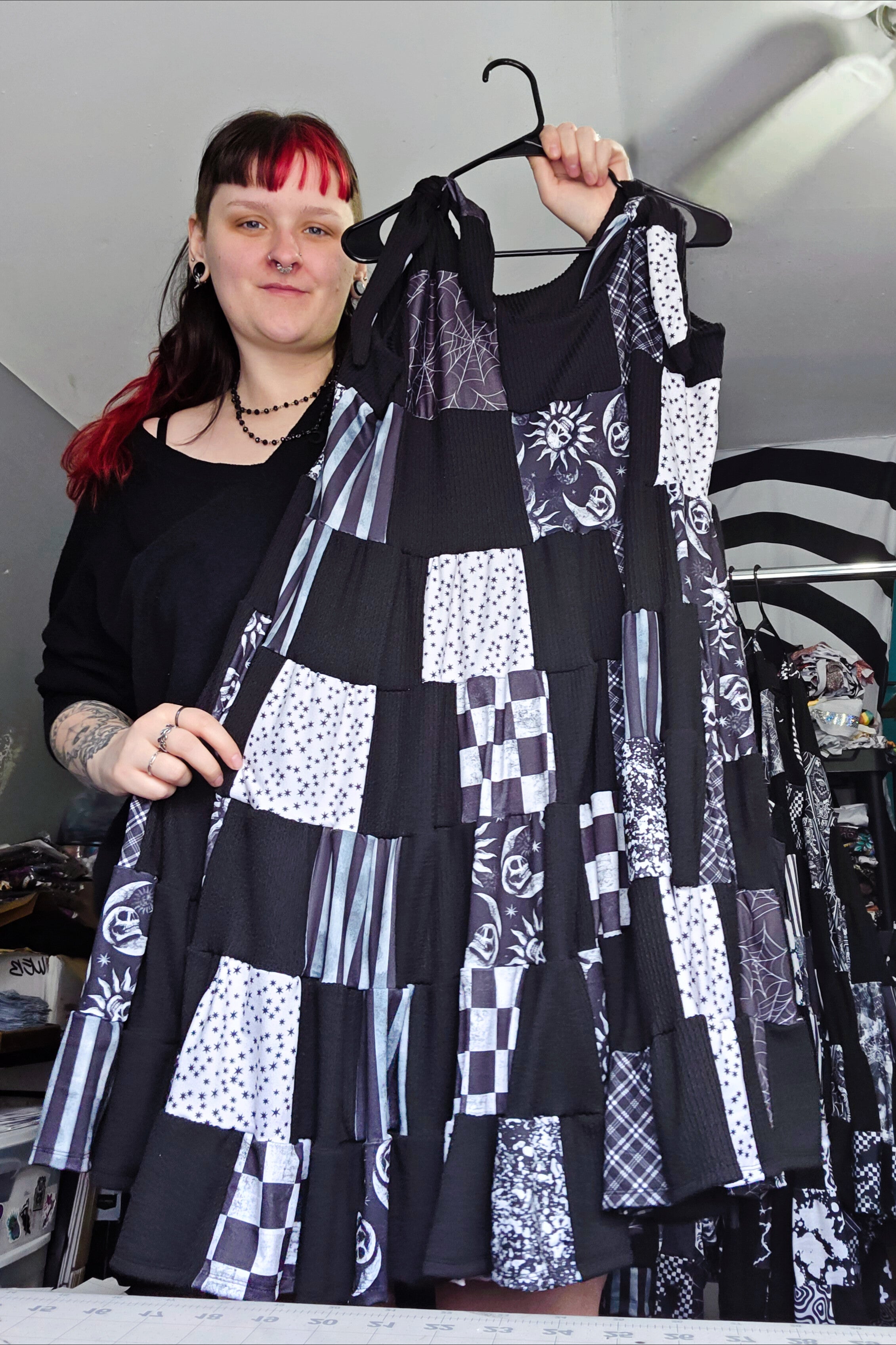 Goth Quilt Sundress 2X (4X BEST FIT)