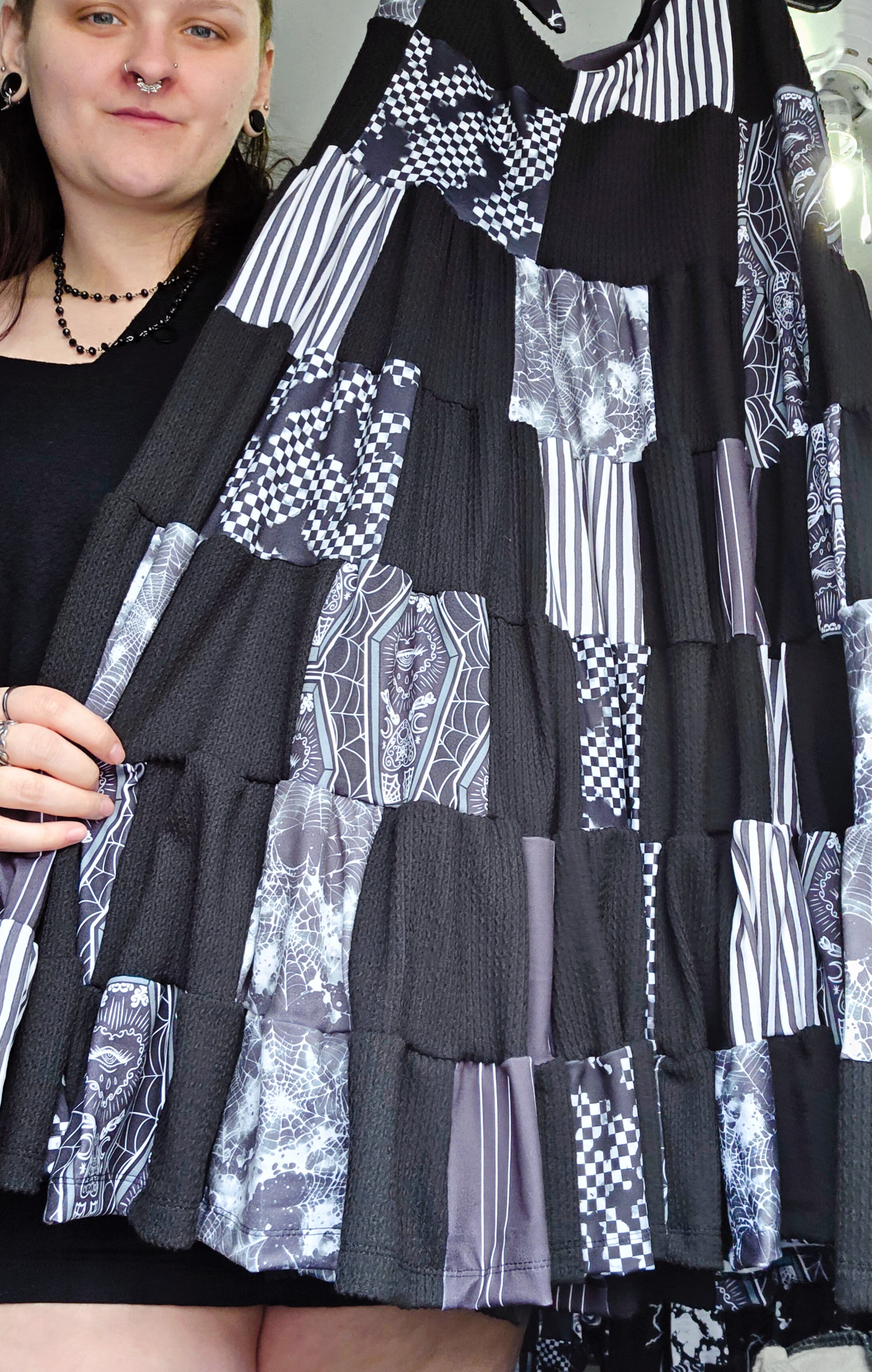 Goth Quilt Sundress Large (2X BEST FIT)