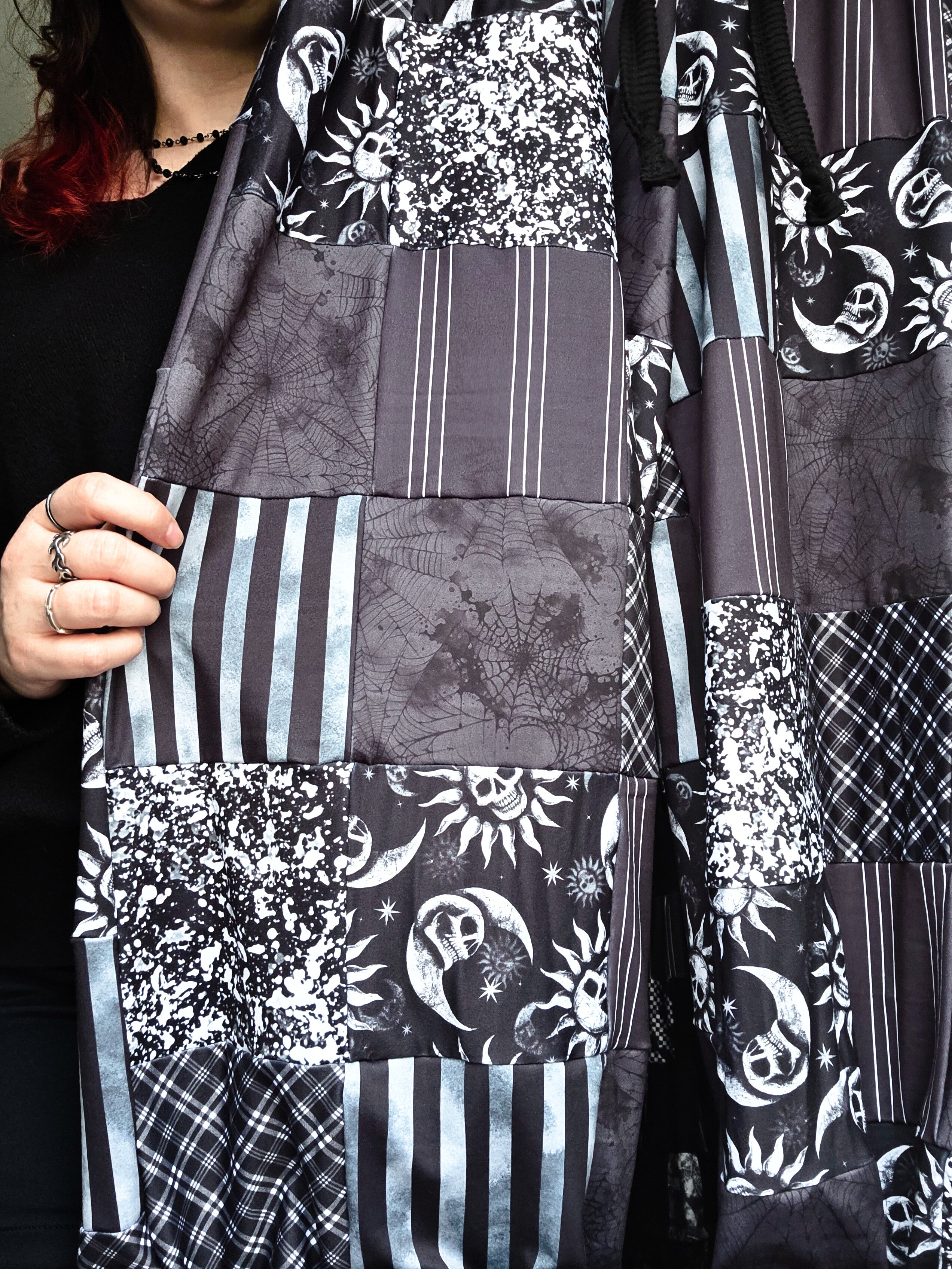 Goth Quilt Joggers M-2X fully adjustable