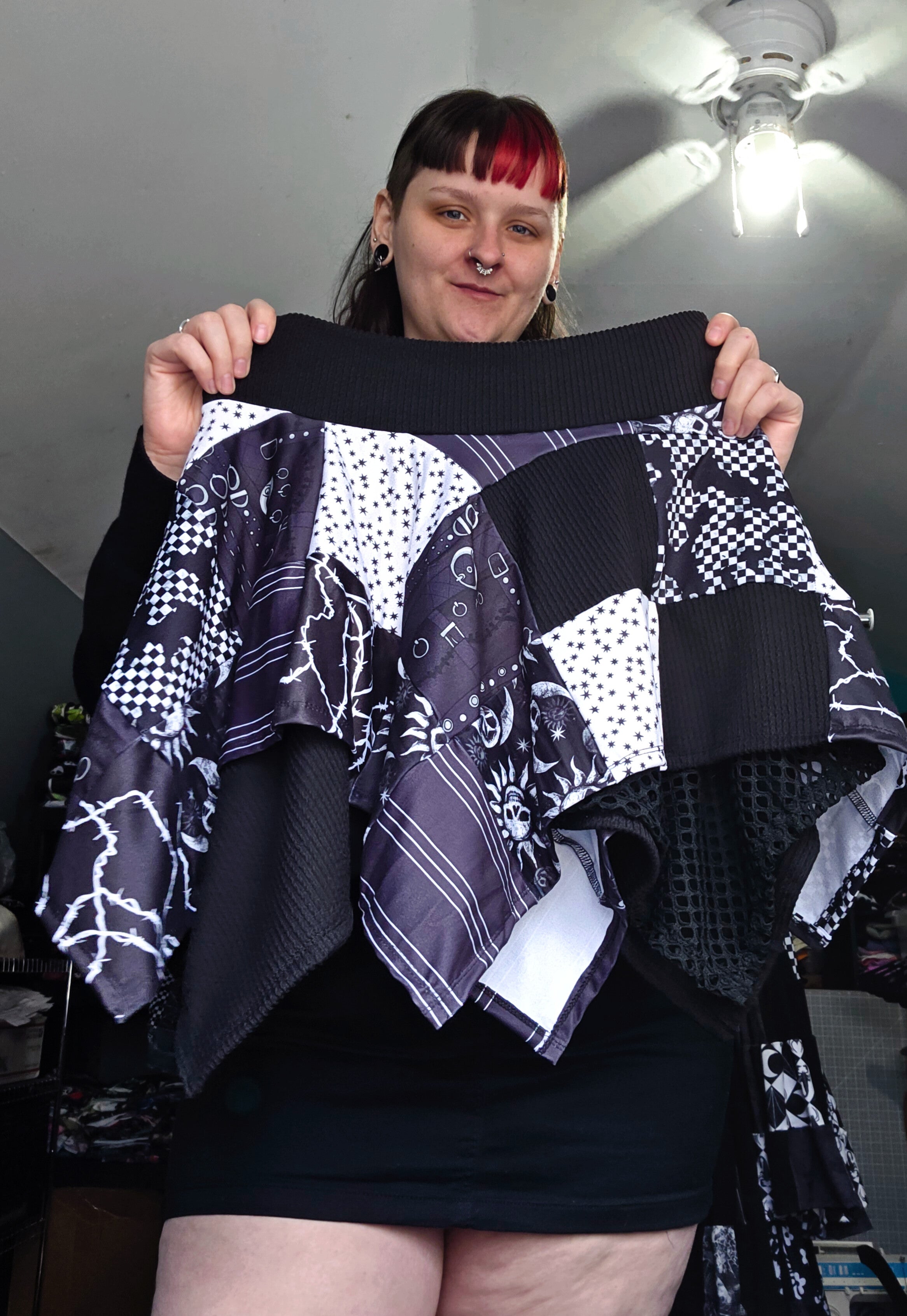 Goth Quilt Fairy Skirt Medium